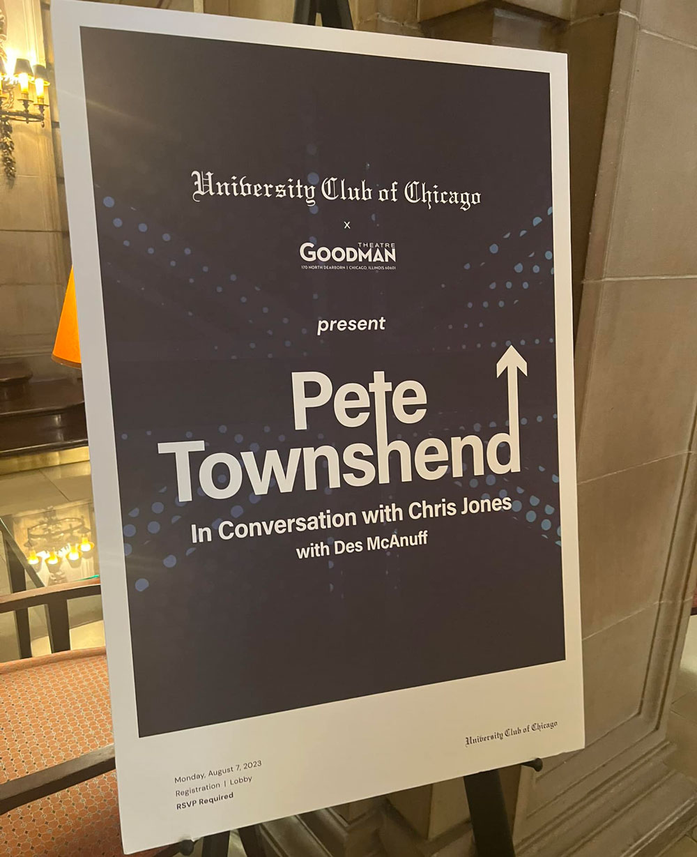 Pete Townshend at University Club of Chicago