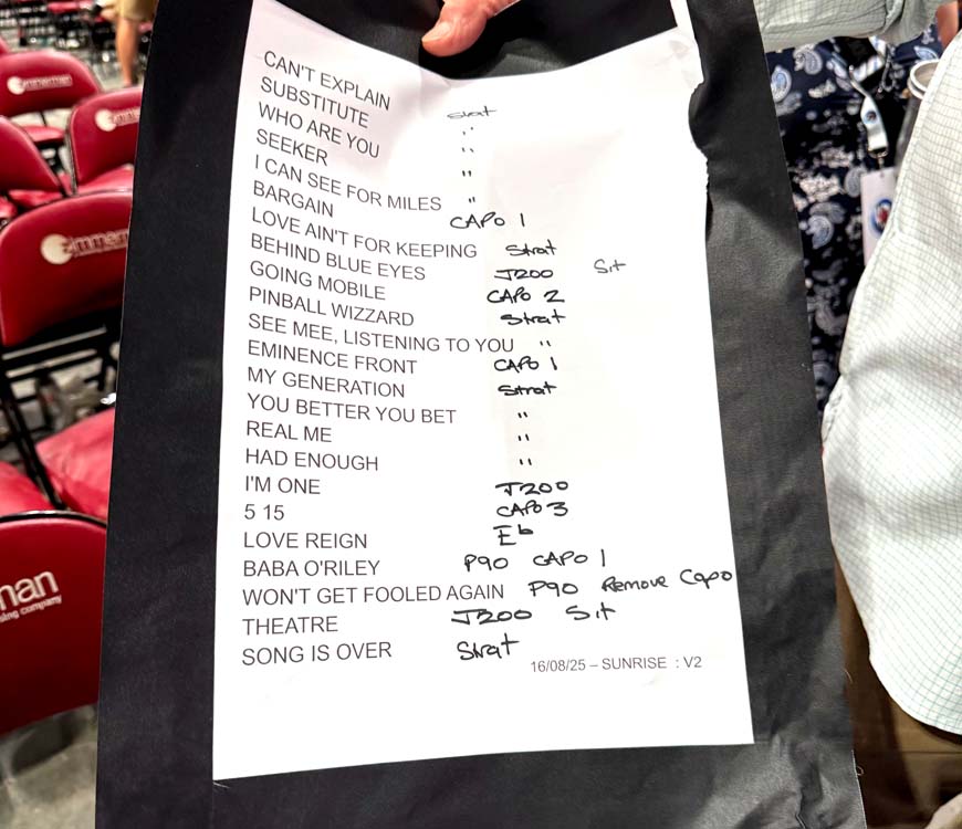 The Who at Sunrise, FL
